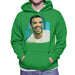 Sidney Maurer Original Portrait Of Drake Smiling Mens Hooded Sweatshirt - Mens Hooded Sweatshirt