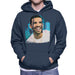 Sidney Maurer Original Portrait Of Drake Smiling Mens Hooded Sweatshirt - Mens Hooded Sweatshirt