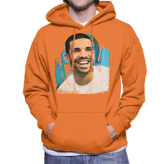 Sidney Maurer Original Portrait Of Drake Smiling Mens Hooded Sweatshirt - Mens Hooded Sweatshirt