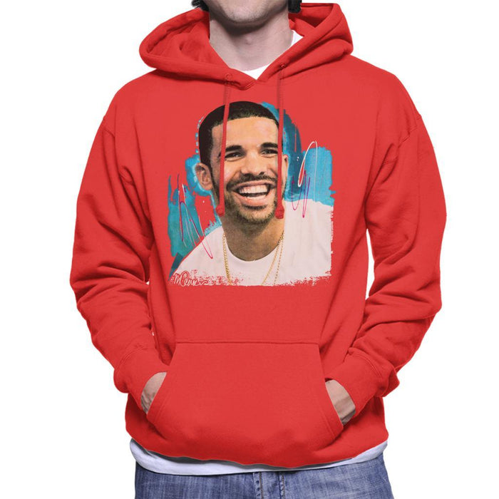 Sidney Maurer Original Portrait Of Drake Smiling Mens Hooded Sweatshirt - Mens Hooded Sweatshirt