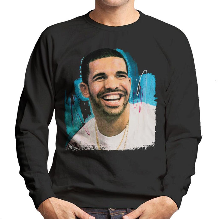 Sidney Maurer Original Portrait Of Drake Smiling Mens Sweatshirt - Mens Sweatshirt