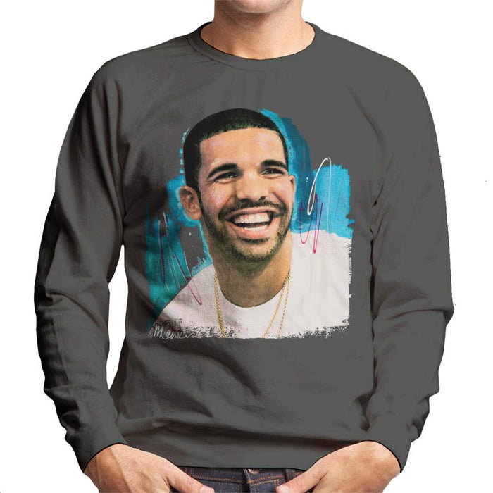 Sidney Maurer Original Portrait Of Drake Smiling Mens Sweatshirt - Mens Sweatshirt