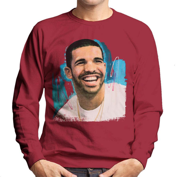 Sidney Maurer Original Portrait Of Drake Smiling Mens Sweatshirt - Mens Sweatshirt
