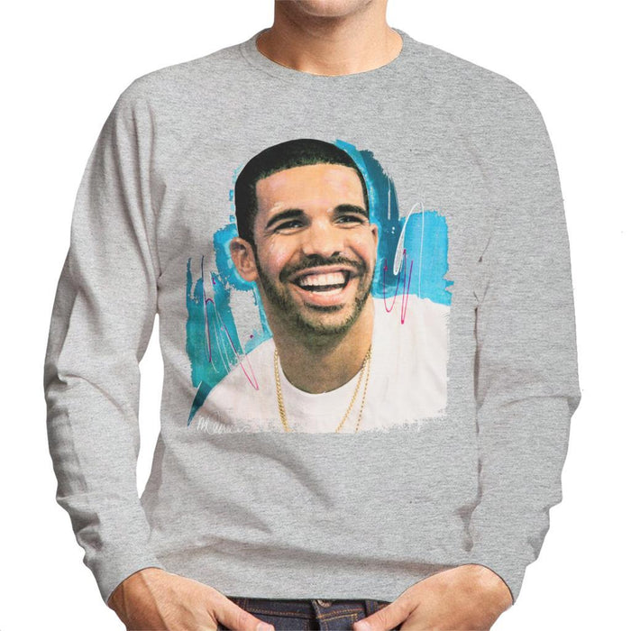 Sidney Maurer Original Portrait Of Drake Smiling Mens Sweatshirt - Mens Sweatshirt