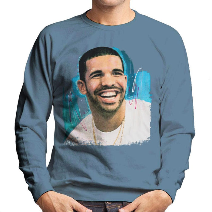 Sidney Maurer Original Portrait Of Drake Smiling Mens Sweatshirt - Mens Sweatshirt
