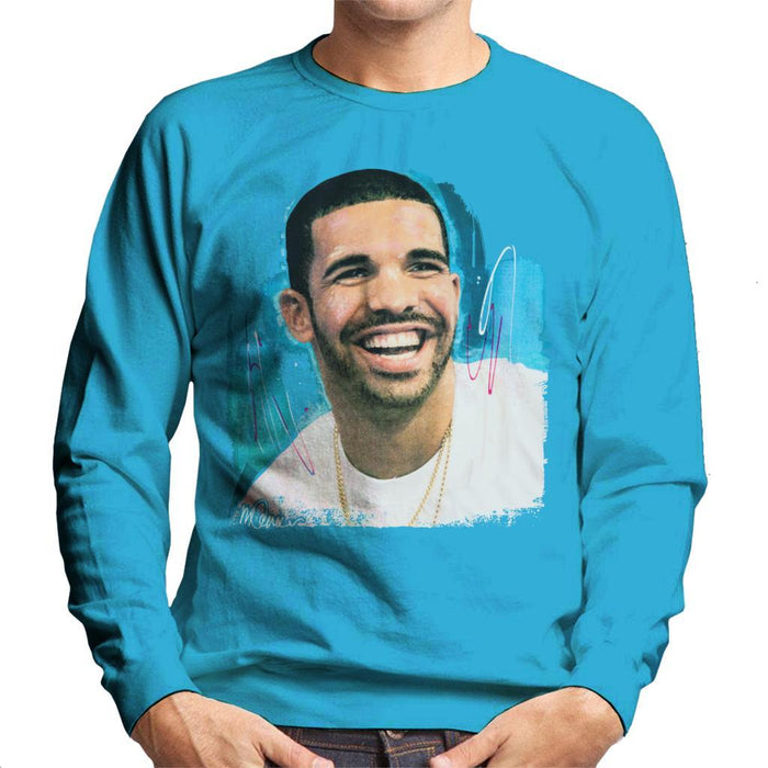 Sidney Maurer Original Portrait Of Drake Smiling Mens Sweatshirt - Mens Sweatshirt