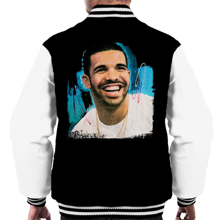 Sidney Maurer Original Portrait Of Drake Smiling Mens Varsity Jacket - Mens Varsity Jacket