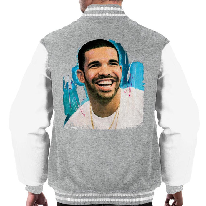 Sidney Maurer Original Portrait Of Drake Smiling Mens Varsity Jacket - Mens Varsity Jacket