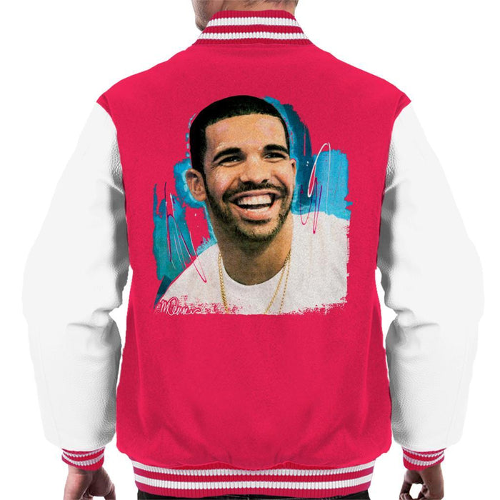 Sidney Maurer Original Portrait Of Drake Smiling Mens Varsity Jacket - Mens Varsity Jacket