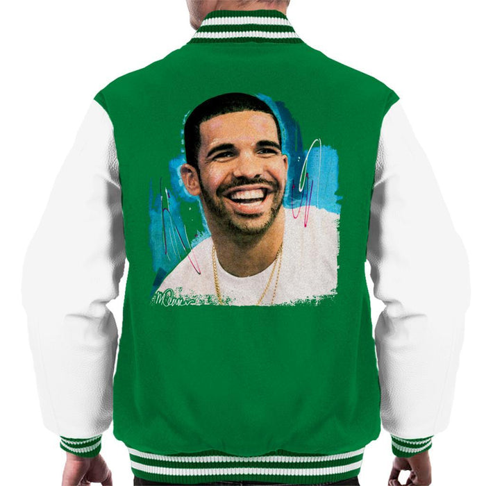 Sidney Maurer Original Portrait Of Drake Smiling Mens Varsity Jacket - Mens Varsity Jacket