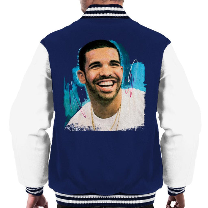 Sidney Maurer Original Portrait Of Drake Smiling Mens Varsity Jacket - Mens Varsity Jacket