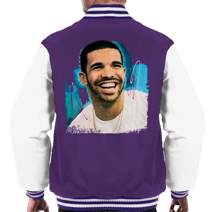 Sidney Maurer Original Portrait Of Drake Smiling Mens Varsity Jacket - Mens Varsity Jacket
