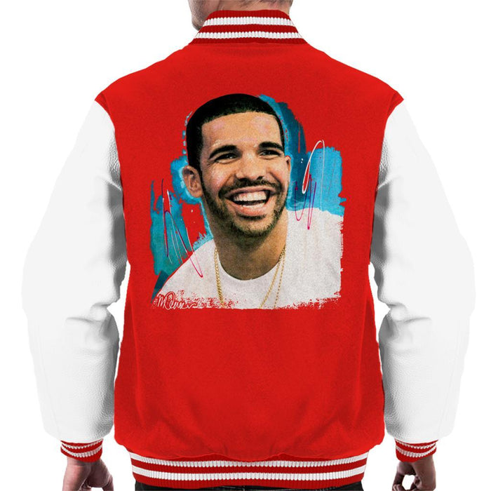 Sidney Maurer Original Portrait Of Drake Smiling Mens Varsity Jacket - Mens Varsity Jacket