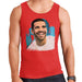 Sidney Maurer Original Portrait Of Drake Smiling Mens Vest - Small / Red - Mens Vest