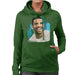 Sidney Maurer Original Portrait Of Drake Smiling Womens Hooded Sweatshirt - Womens Hooded Sweatshirt