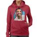 Sidney Maurer Original Portrait Of Drake Smiling Womens Hooded Sweatshirt - Womens Hooded Sweatshirt