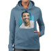 Sidney Maurer Original Portrait Of Drake Smiling Womens Hooded Sweatshirt - Womens Hooded Sweatshirt