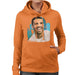 Sidney Maurer Original Portrait Of Drake Smiling Womens Hooded Sweatshirt - Womens Hooded Sweatshirt