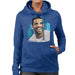Sidney Maurer Original Portrait Of Drake Smiling Womens Hooded Sweatshirt - Womens Hooded Sweatshirt