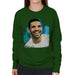 Sidney Maurer Original Portrait Of Drake Smiling Womens Sweatshirt - Womens Sweatshirt