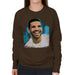 Sidney Maurer Original Portrait Of Drake Smiling Womens Sweatshirt - Womens Sweatshirt