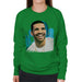 Sidney Maurer Original Portrait Of Drake Smiling Womens Sweatshirt - Womens Sweatshirt