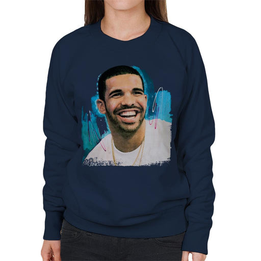 Sidney Maurer Original Portrait Of Drake Smiling Womens Sweatshirt - Womens Sweatshirt