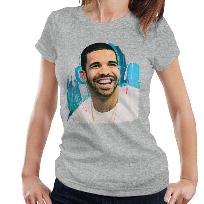 Sidney Maurer Original Portrait Of Drake Smiling Womens T-Shirt - Womens T-Shirt