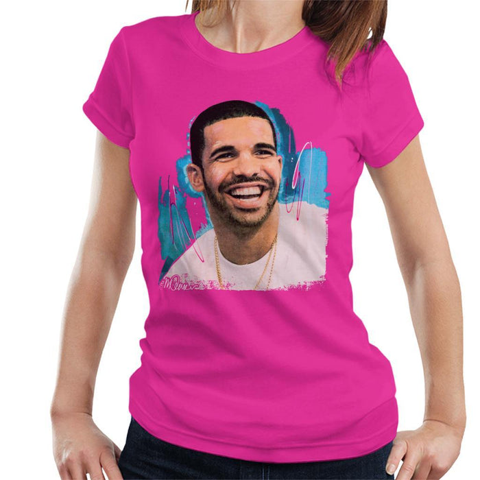 Sidney Maurer Original Portrait Of Drake Smiling Womens T-Shirt - Womens T-Shirt