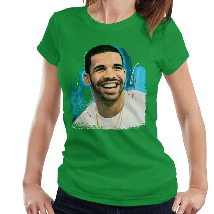 Sidney Maurer Original Portrait Of Drake Smiling Womens T-Shirt - Womens T-Shirt