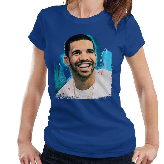 Sidney Maurer Original Portrait Of Drake Smiling Womens T-Shirt - Womens T-Shirt