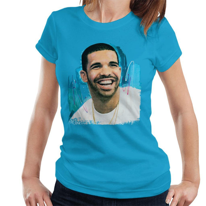 Sidney Maurer Original Portrait Of Drake Smiling Womens T-Shirt - Womens T-Shirt