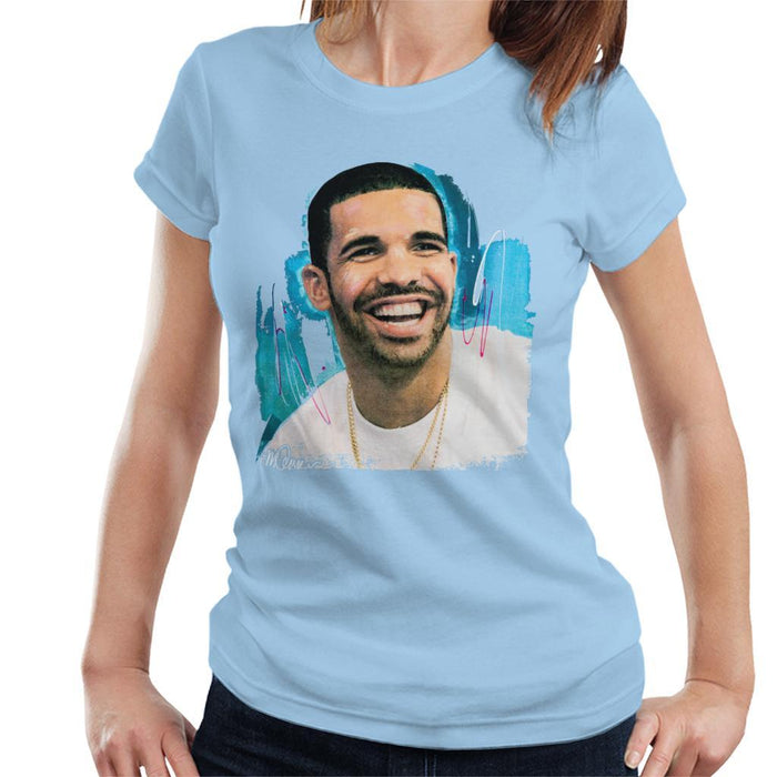 Sidney Maurer Original Portrait Of Drake Smiling Womens T-Shirt - Womens T-Shirt