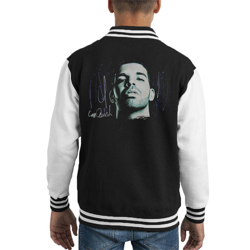 Sidney Maurer Original Portrait Of Drake OVOXO Kids Varsity Jacket - Kids Boys Varsity Jacket