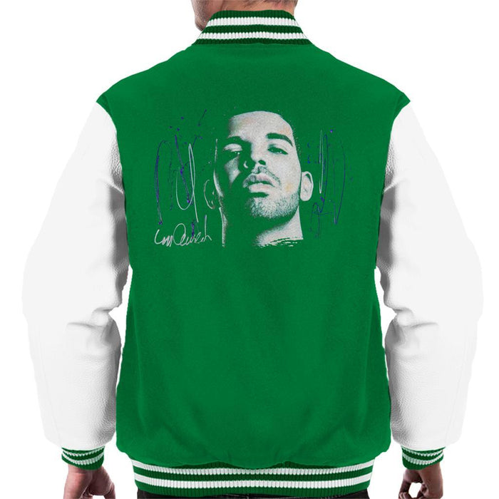 Sidney Maurer Original Portrait Of Drake OVOXO Mens Varsity Jacket - Mens Varsity Jacket