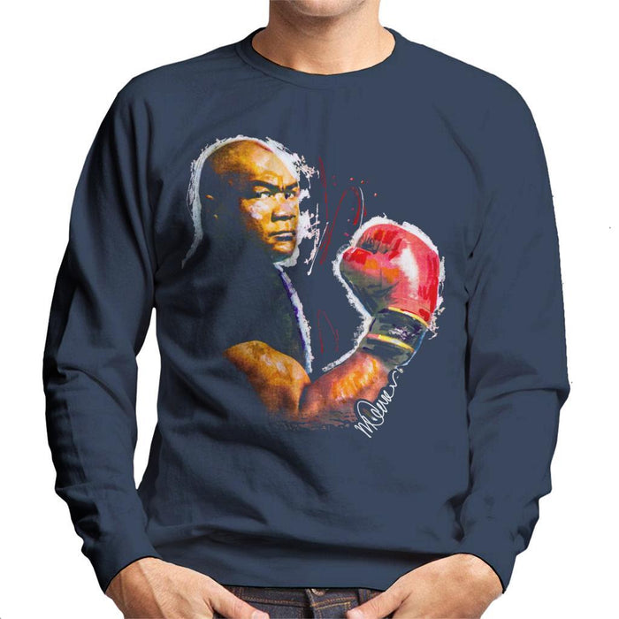 Sidney Maurer Original Portrait Of George Foreman Mens Sweatshirt - Mens Sweatshirt