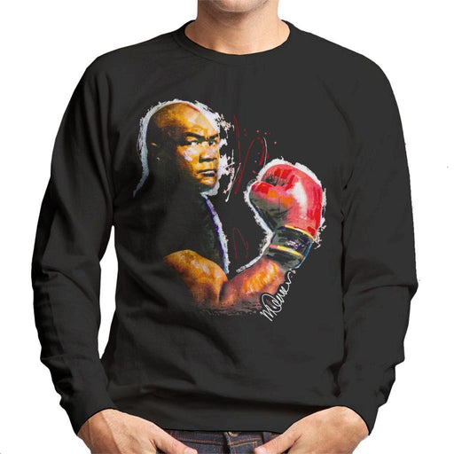 Sidney Maurer Original Portrait Of George Foreman Mens Sweatshirt - Mens Sweatshirt