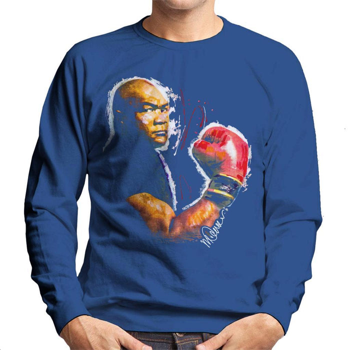 Sidney Maurer Original Portrait Of George Foreman Mens Sweatshirt - Mens Sweatshirt