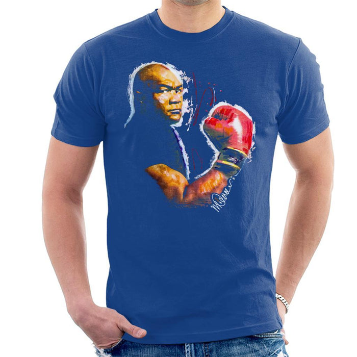 Sidney Maurer Original Portrait Of George Foreman Mens T-Shirt - Mens T-Shirt