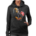 Sidney Maurer Original Portrait Of George Foreman Womens Hooded Sweatshirt - Womens Hooded Sweatshirt