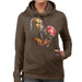 Sidney Maurer Original Portrait Of George Foreman Womens Hooded Sweatshirt - Womens Hooded Sweatshirt