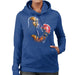 Sidney Maurer Original Portrait Of George Foreman Womens Hooded Sweatshirt - Womens Hooded Sweatshirt