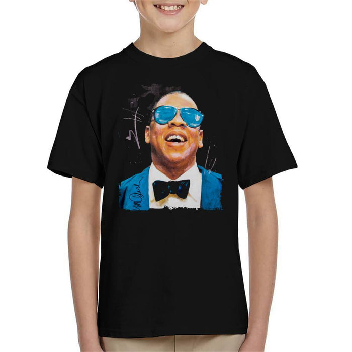 Sidney Maurer Original Portrait Of Jay Z Blue Tux Kids T-Shirt - Kids Boys T-Shirt