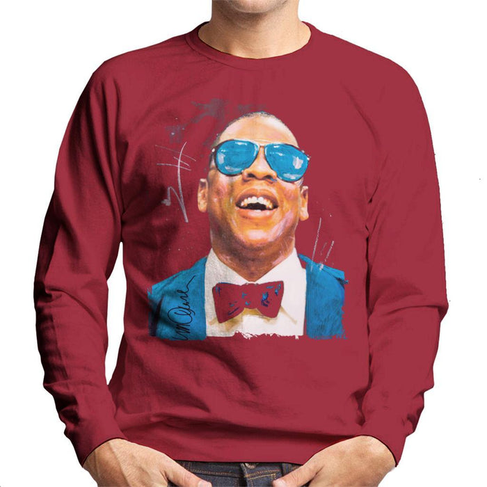 Sidney Maurer Original Portrait Of Jay Z Blue Tux Mens Sweatshirt - Mens Sweatshirt
