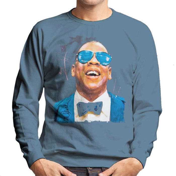 Sidney Maurer Original Portrait Of Jay Z Blue Tux Mens Sweatshirt - Mens Sweatshirt