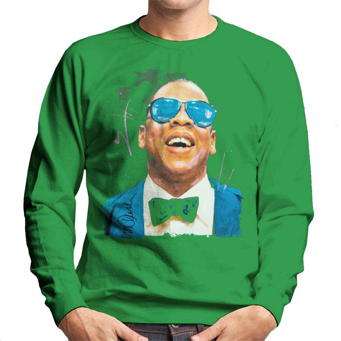 Sidney Maurer Original Portrait Of Jay Z Blue Tux Mens Sweatshirt - Mens Sweatshirt