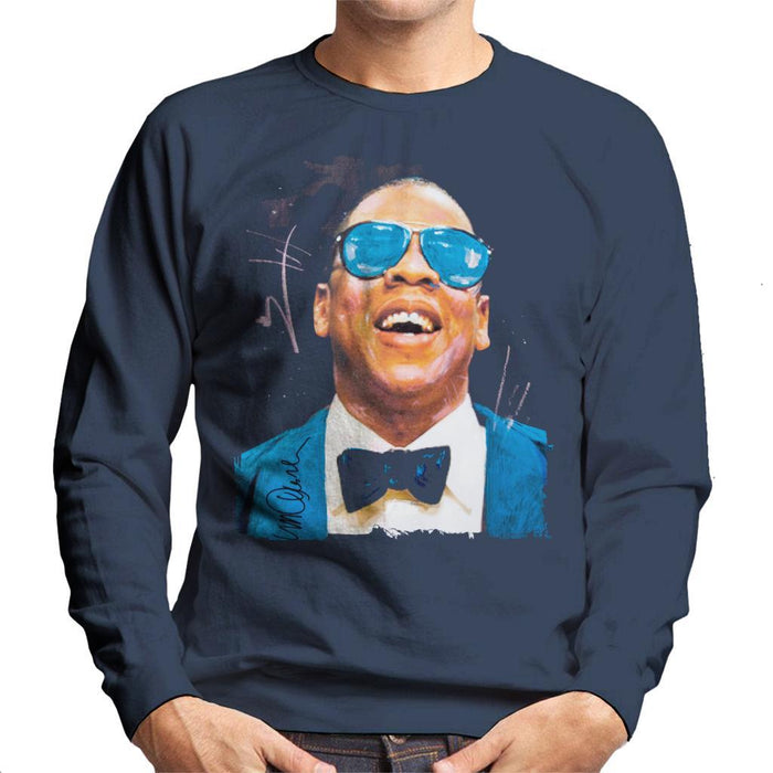 Sidney Maurer Original Portrait Of Jay Z Blue Tux Mens Sweatshirt - Mens Sweatshirt