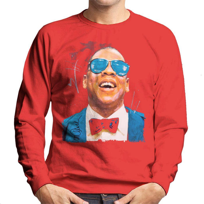 Sidney Maurer Original Portrait Of Jay Z Blue Tux Mens Sweatshirt - Mens Sweatshirt