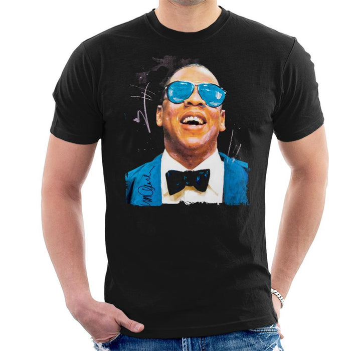Sidney Maurer Original Portrait Of Jay Z Blue Tux Mens T-Shirt - Mens T-Shirt