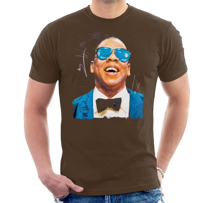 Sidney Maurer Original Portrait Of Jay Z Blue Tux Mens T-Shirt - Mens T-Shirt